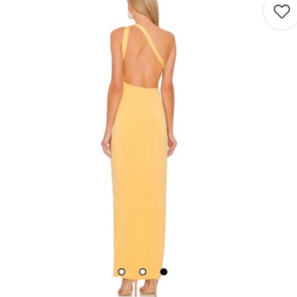 NWT! Michael Costello x REVOLVE Parker Maxi Dress in Yellow | size large - Picture 7 of 8
